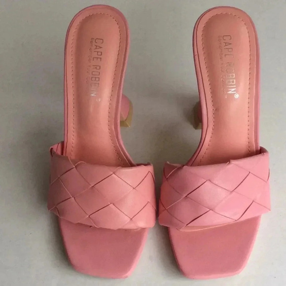 Cape Ribbon Pink SlipOn Sandals - Picture 2 of 8